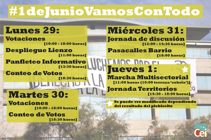 Afiche realizado por el CEI